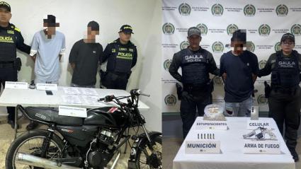 Capturados en flagrancia