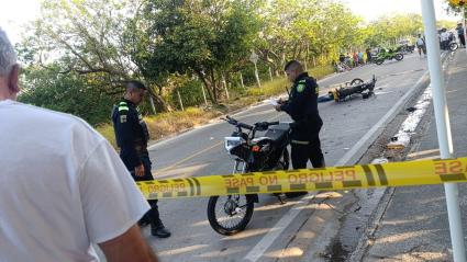 La Policía Metropolitana de Barranquilla se trasladó hasta el lugar del accidente y realizó la inspección técnica del cadáver.