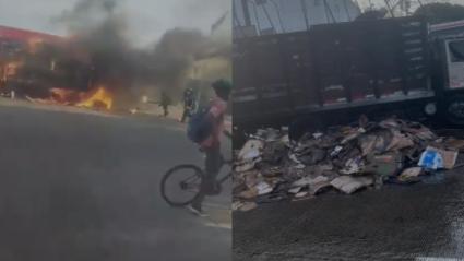 Momento del incendio 