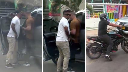 Captura de pantalla del momento del robo