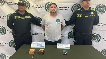 Manuel Vázquez Vergara, de 37 años, fue sorprendido con dos cargas de 500 gramos de pentonita