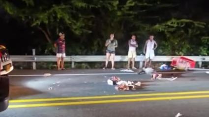 Momentos luego del accidente