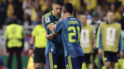 James Rodriguez durante el debut de Colombia en la Copa del Mundo