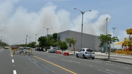 Momentos del incendio
