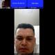 Digno Palomino Rodríguez, en medio de una audiencia virtual.