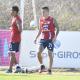 Wálmer Pacheco durante los entrenamientos de Junior en este miércoles