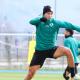 Alexis Pérez durante un entrenamiento