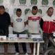 Los cuatro capturados por miembros de la Policía Metropolitana de Barranquilla