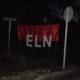 Bandera del ELN puesta en Santo Tomás.