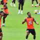 Jugadores de la selección Colombia entrenando.