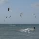 Playa de La Guajira en la que se practica kitesurf.