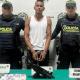 El capturado quedó a disposición de la Fiscalía General de la Nación por los delitos de hurto agravado y porte ilegal de armas de fuego.