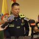 Rueda de prensa del coronel Miguel Andrés Camelo Sánchez.