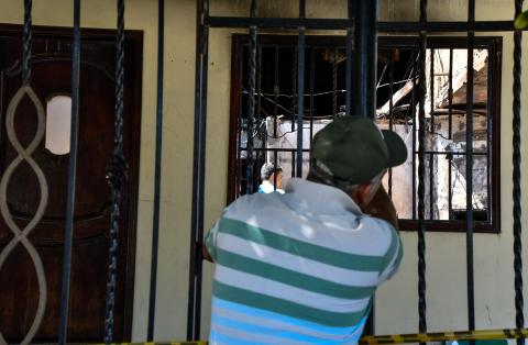 La casa en la que ocurrió el incendio