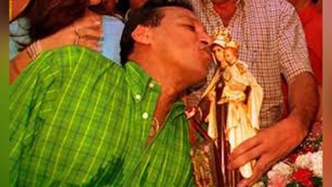 Diomedes Díaz y la Virgen del Carmen