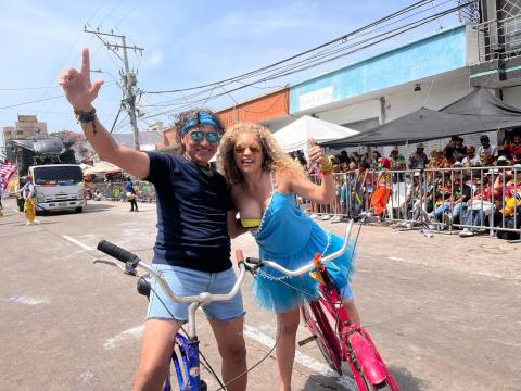 'Carlos Vives' y 'Shakira' en el Carnaval de la 44.