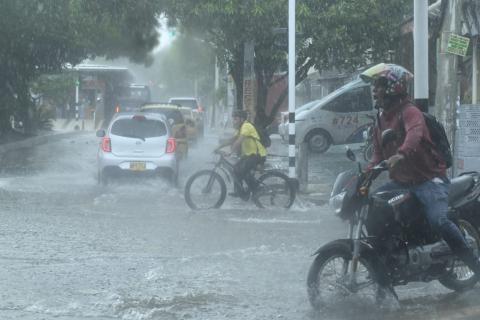 Lluvia en Barranquilla.