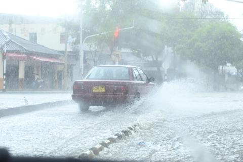 Lluvia en Barranquilla.
