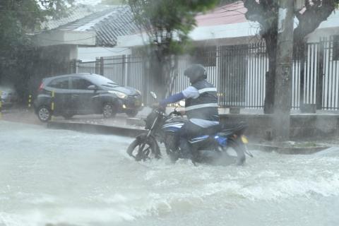 Lluvia en Barranquilla.