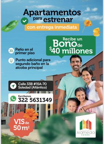 Alameda Verde: tu nuevo hogar, listo para estrenar.
